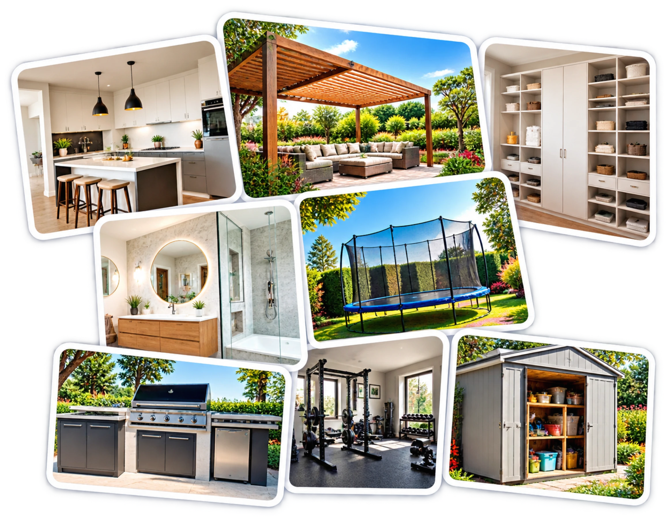 Modern Home Lifestyle Collage
